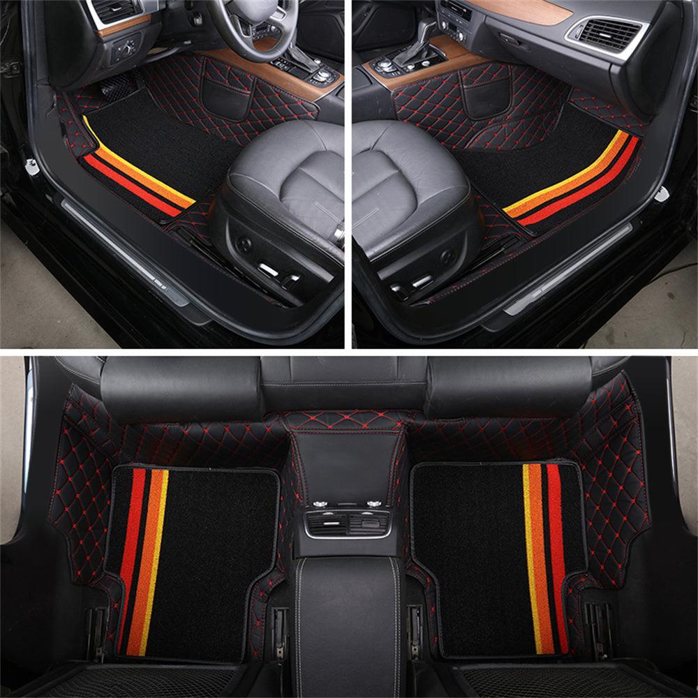 Juego universal de alfombrillas para coche personalizadas con logotipo de la marca (4 piezas)