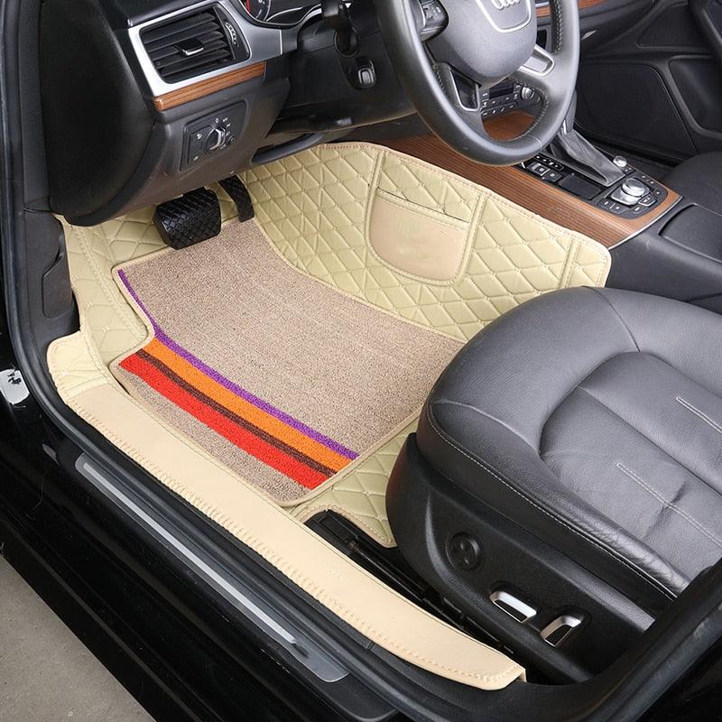 Juego universal de alfombrillas para coche personalizadas con logotipo de la marca (4 piezas)